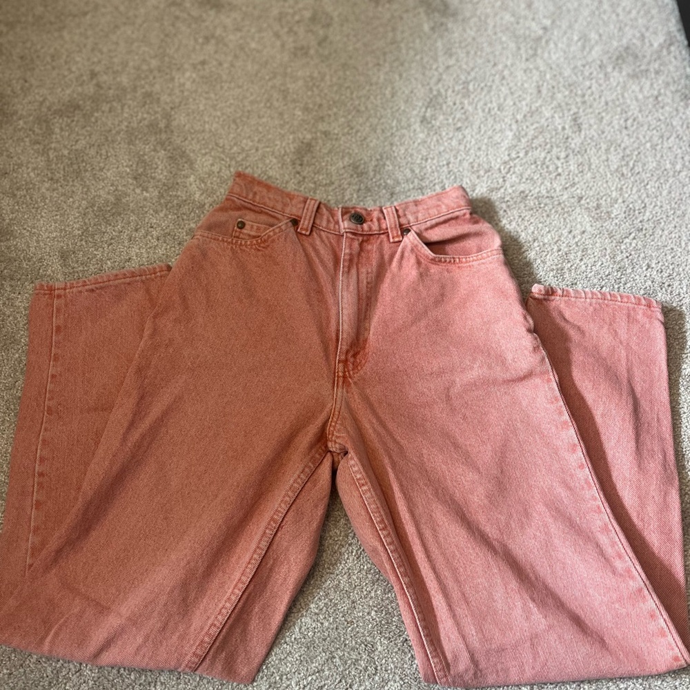 Levi's Coral Pink Denim Jeans